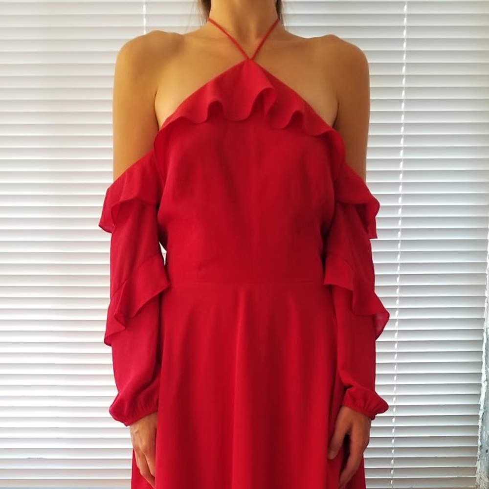 Amanda Uprichard Alma Dress in Red